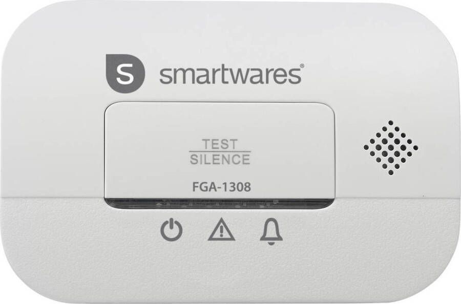 Smartwares FGA-13081 Koolmonoxidemelder CO melder 10 jaar levensduur BSI Gecertificeerd
