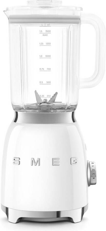 Smeg BLF03WHEU Blender Wit 800W 1 5L Jaren '50 Stijl