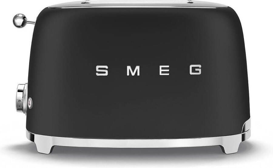 Smeg TSF01BLMEU Mat Zwart | Broodroosters | Keuken&Koken Keukenapparaten | 8017709290757