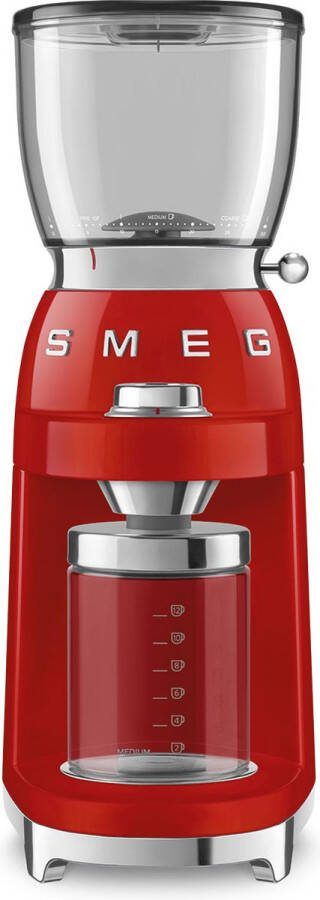 Smeg Koffiemolen Rood CGF11RDEU | Koffie Toebehoren | 8017709318000