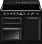 Smeg TR103IBL2 Victoria Esthetisch Fornuis met Inductie Kookplaat 100 x 60 cm Zwart - Thumbnail 1