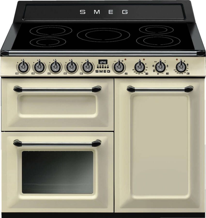 Smeg CUISINIARE TR103IP2 Range-fornuis Inductiekookplaat zones Crème A