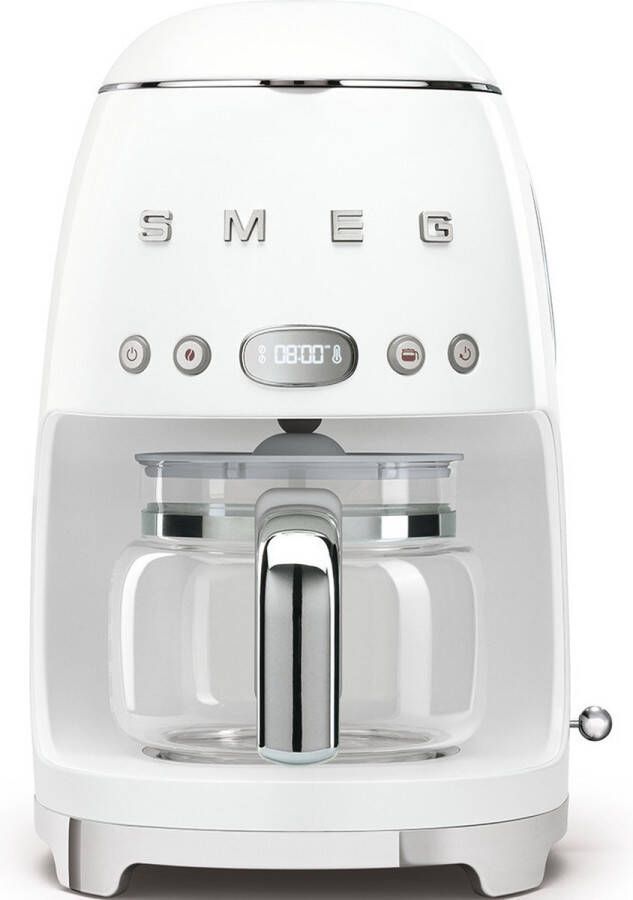 Smeg Filterkoffiemachine DCF02WHEU Wit Jaren '50-stijl