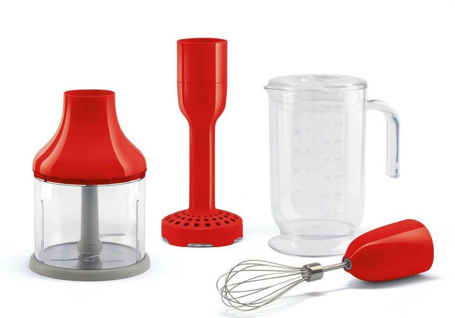 Smeg HBAC11RD Staafmixer accessoire set Rood