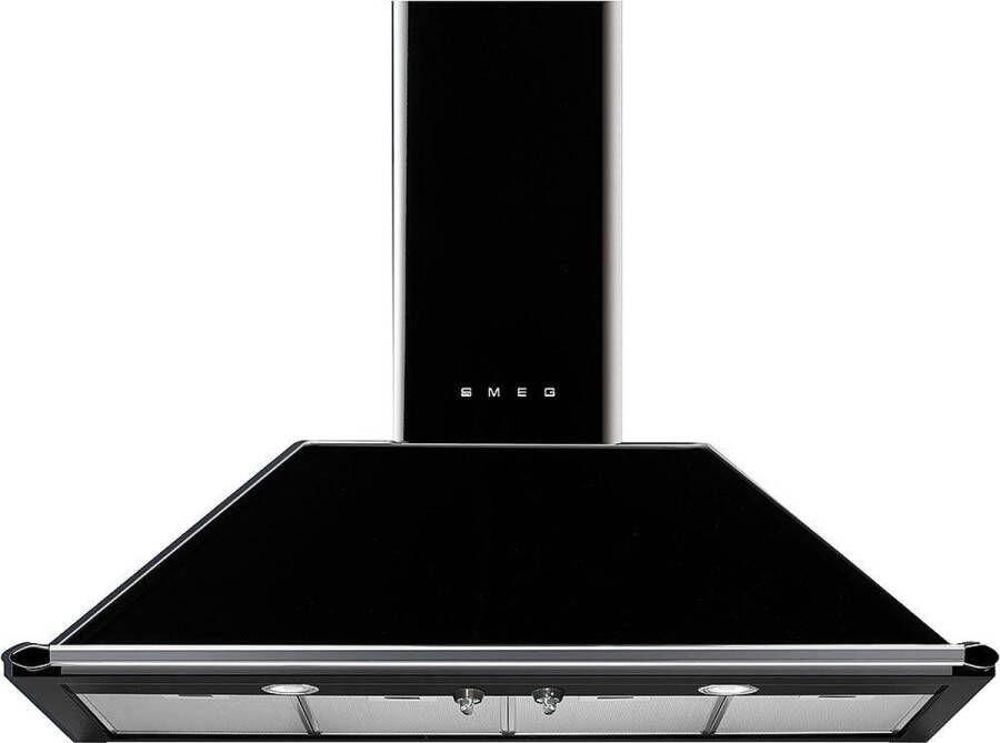 Smeg KT110BLE Decoratieve Muurdampkap Victoria 110cm A Zwart | Schouwdampkappen | Keuken&Koken Dampkappen | KT110BLE