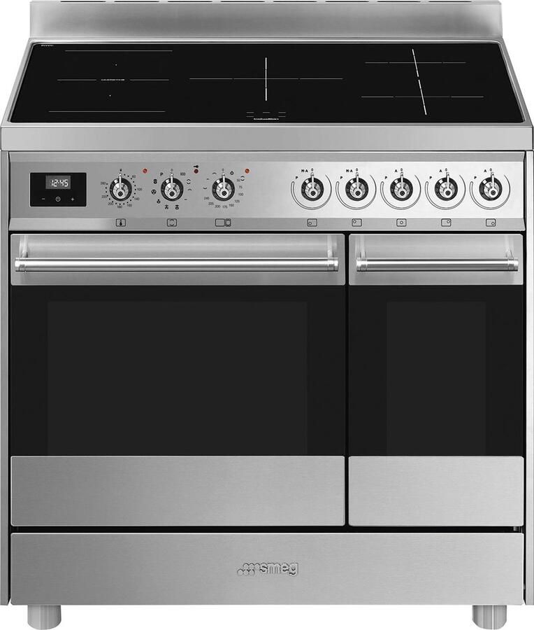 Smeg Symphony C92IPX9 fornuis Vrijstaand fornuis Inductiekookplaat zones Roestvrijstaal A