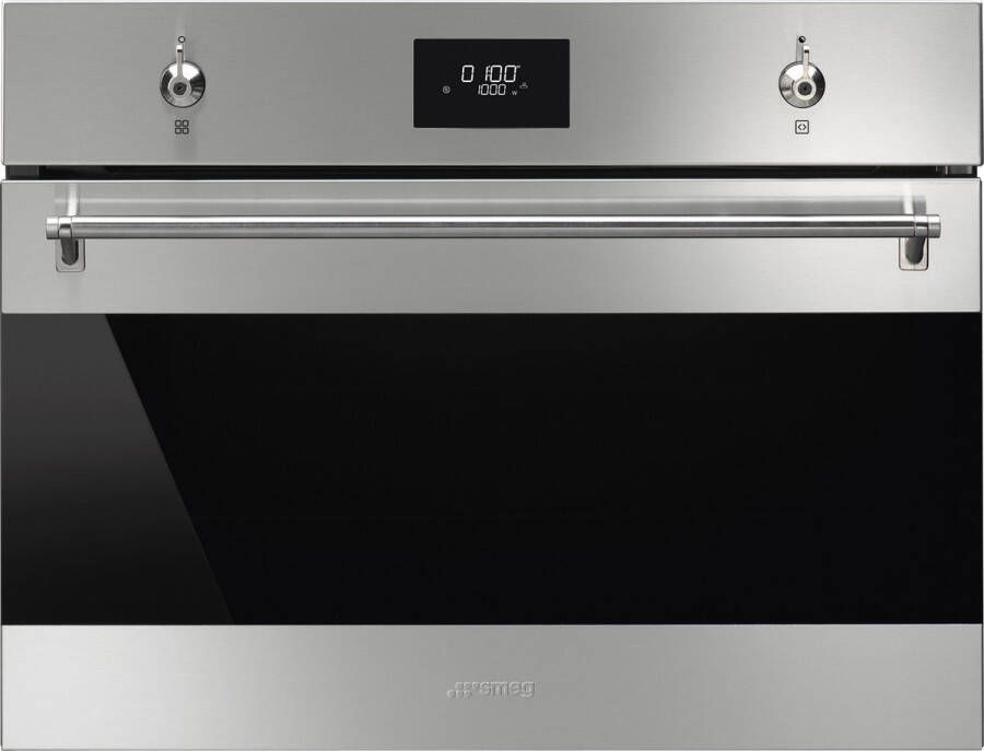 Smeg SO4301M1X Inbouw Combimagnetron Grill 40 L 3300 W 45 cm RVS