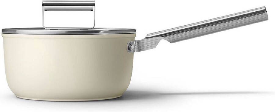 Smeg Steelpan 20cm Crème | Potten&Pannen | Keuken&Koken Keukengerei | 8017709308858
