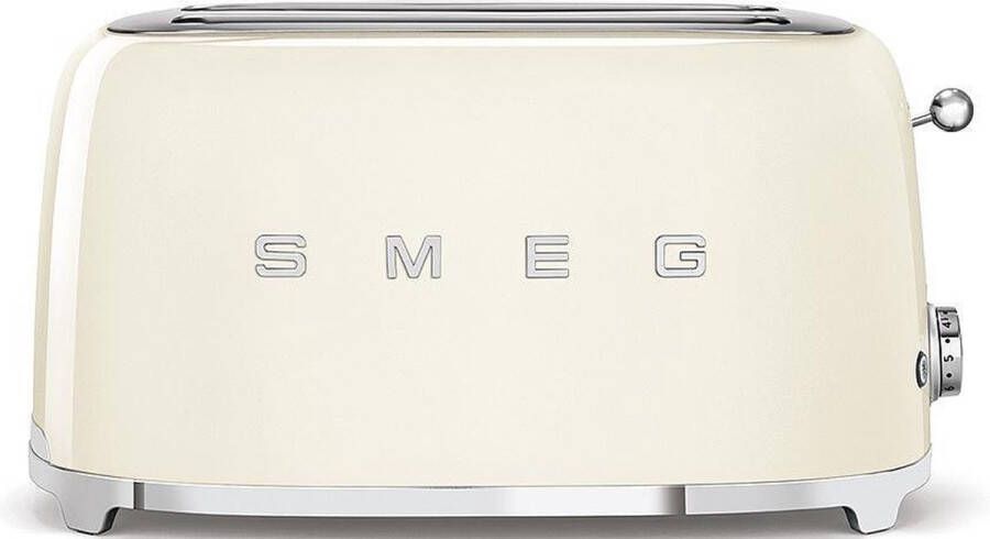 Smeg TSF02CREU Broodrooster Créme 2x4 1500W 6 niveaus