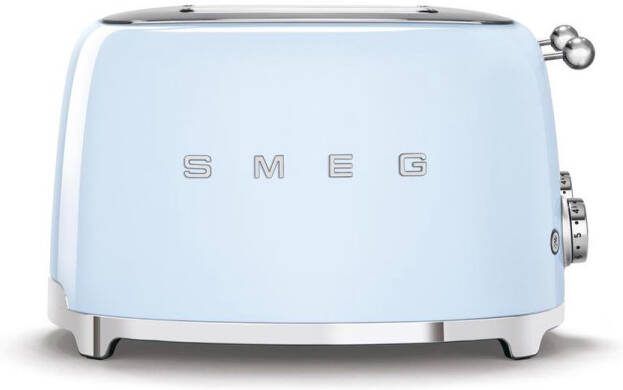 Smeg TSF03PBEU Broodrooster Pastelblauw- 4x4 2000W 6 niveaus