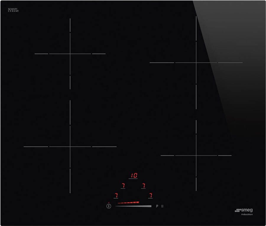 Smeg Universal SIB2641D kookplaat Zwart Ingebouwd 60 cm Inductiekookplaat zones 4 zone(s)