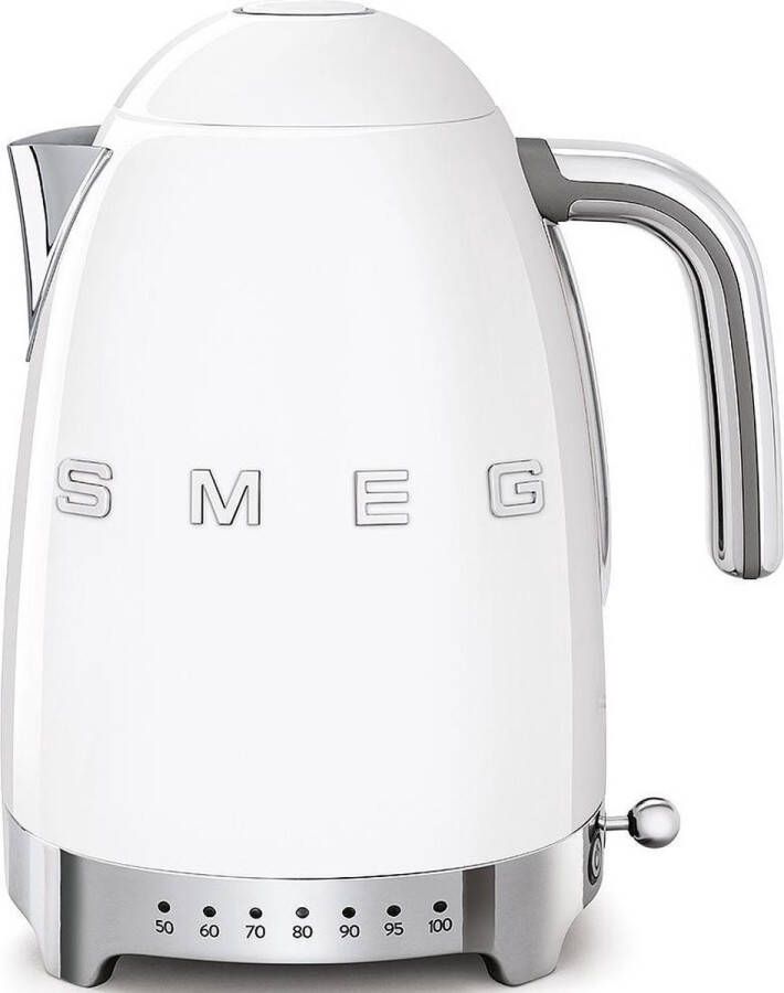 Smeg Variabele Waterkoker 7 temperatuurstanden wit 1.7 liter KLF04WHEU
