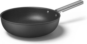 Smeg Wokpan Zwart Mat ø 30 cm 5.3 Liter Standaard anti-aanbaklaag