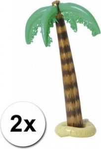 Merkloos 2x Opblaasbare Palmboom 90 Cm