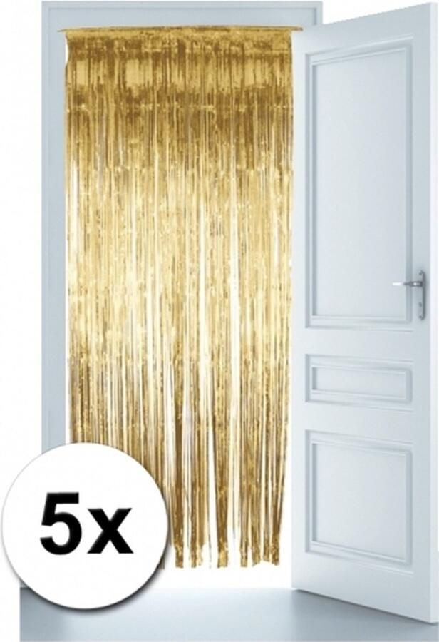 Smiffys Gouden deur gordijnen 5x