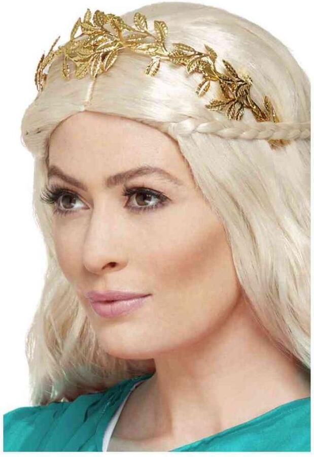 Smiffys Grecian Leaf Kostuum Haarband Goudkleurig