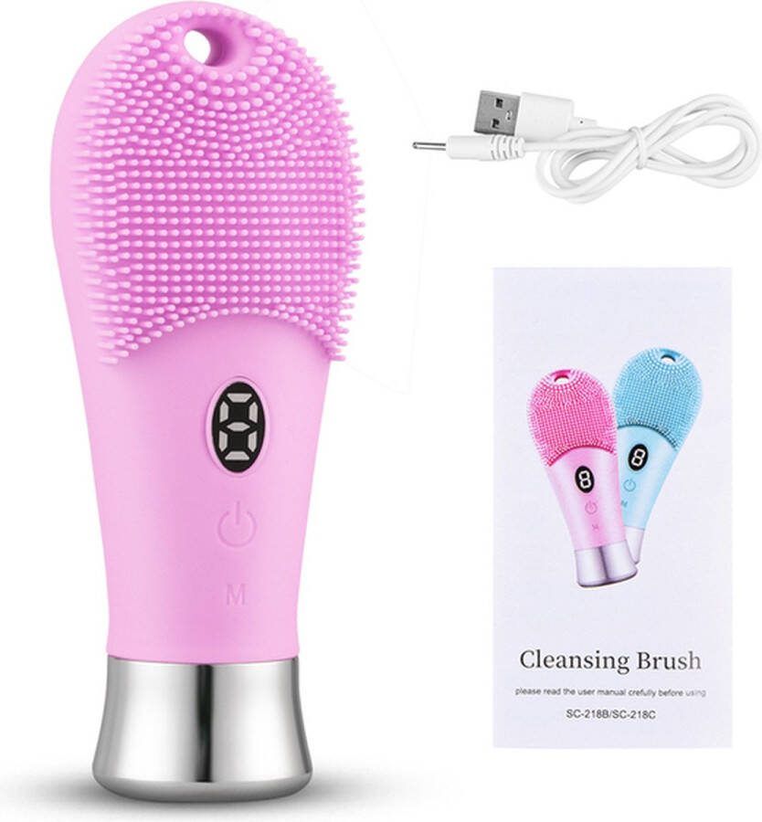 Smile-More Gezichtsreinigingsborstel Gezichtsreiniger Elektrisch 9-modes Gezichtsborstel Face Scrubber Waterdicht gezichtsmassage scrub verwarmde gezichtsborstel