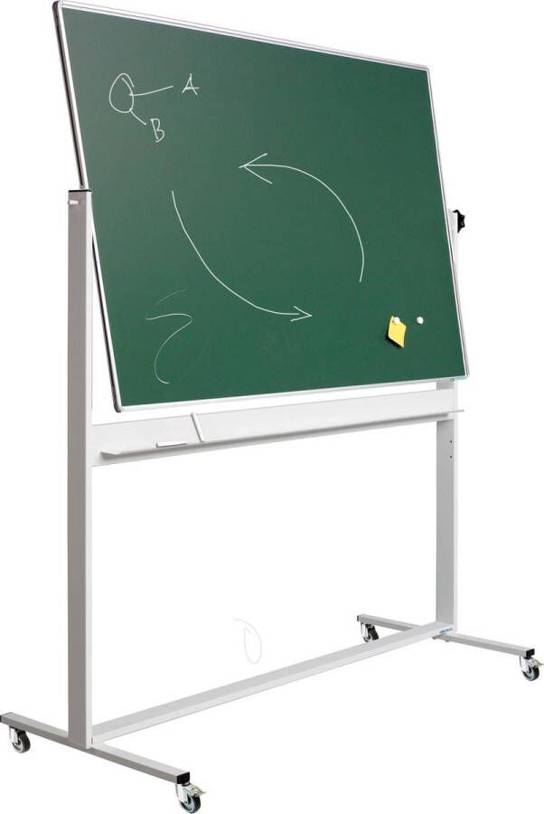SMIT VISUAL Kantelbord krijtbord in groen of antraciet grijs 90x120cm