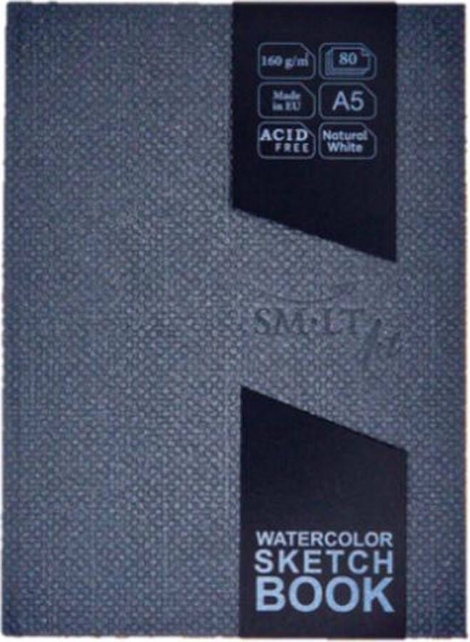 SMLT Hardcover Schetsboek Aquarel A5 160gr 80 vel