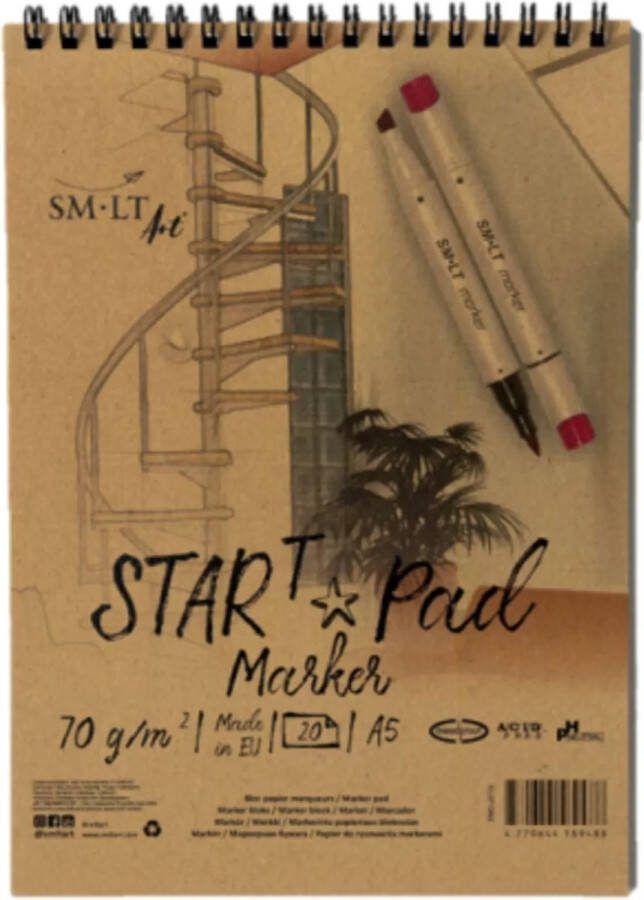 SMLT Ringband Startersblok Marker A5 70gr 20 vel