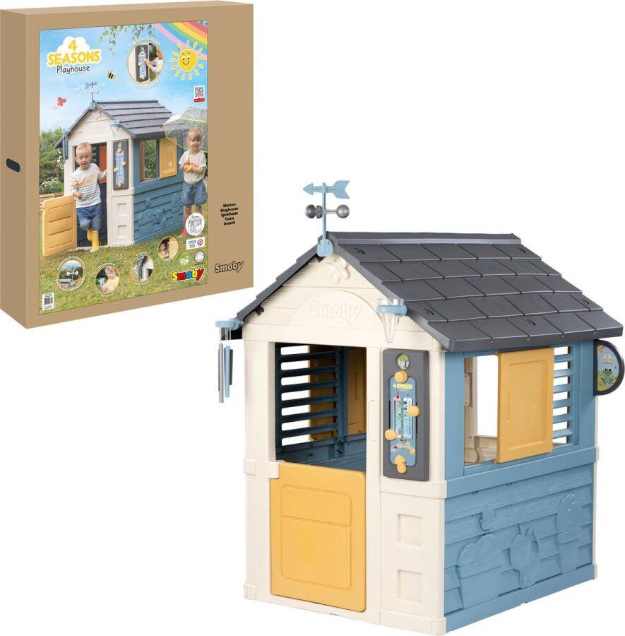 SMOBY 4 Seasons Playhouse 4 Seizoenen huis Windmeter Regenmeter Speelhuis
