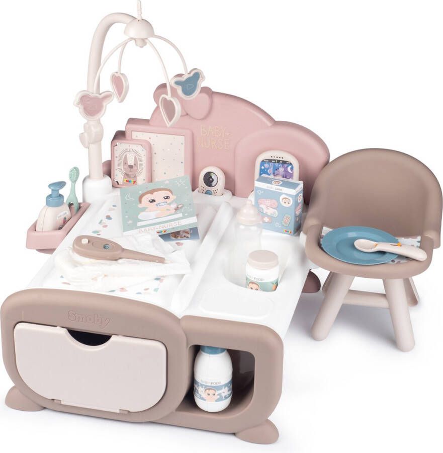 SMOBY Baby Nurse Kinderkamer Verzorgingstafel- Bed Baby Pop