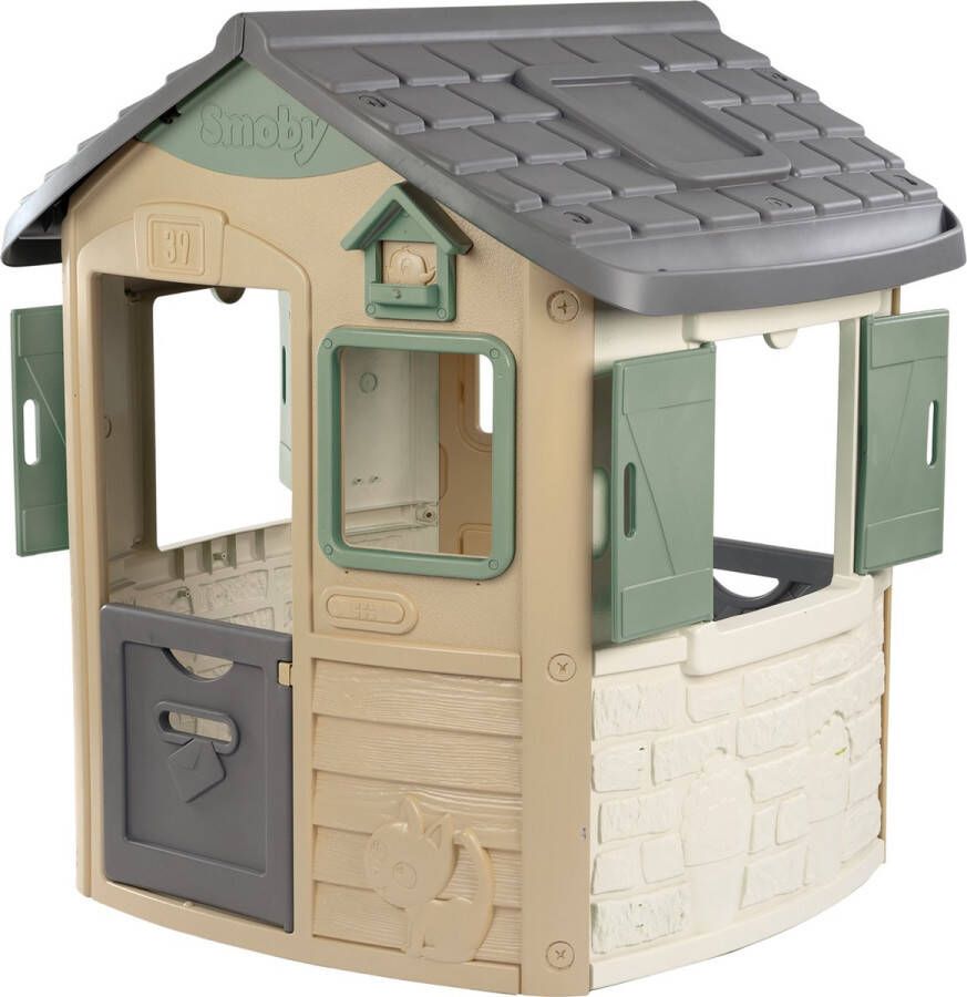 SMOBY Jura Lodge Playhouse Green Eco Speelhuis Gerecyleerd materiaal