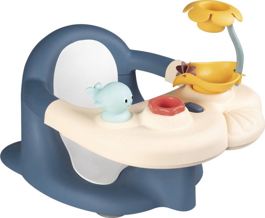 SMOBY Little Baby Bath Time Badspeelgoed babybadzitje met tablet uitgerust met speelse activiteiten: 1 walvissproeier 1 schoepenrad 1 waterbloem en 1 beker