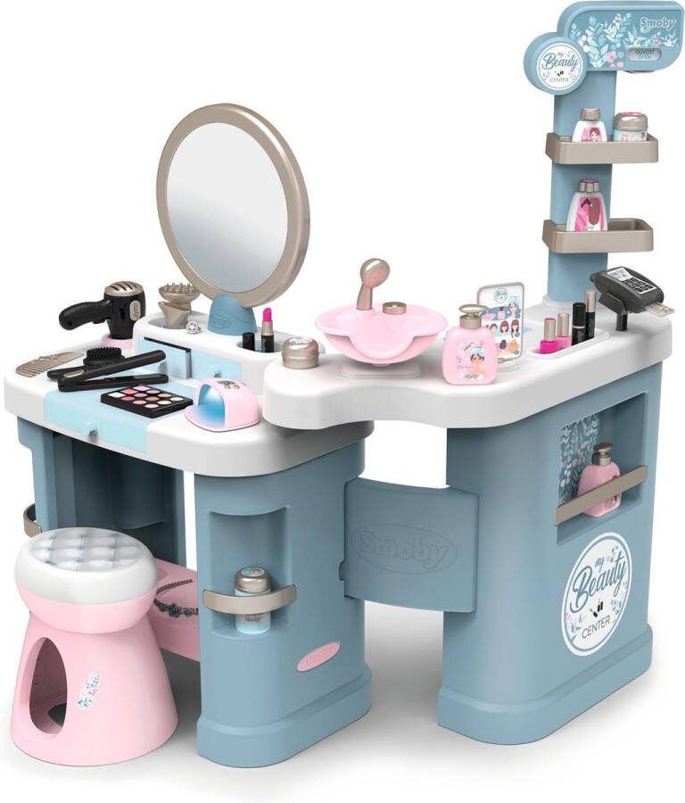 SMOBY Mijn schoonheidssalon Kaptafel Kapper Make-up Accessoires Vanaf 3 jaar