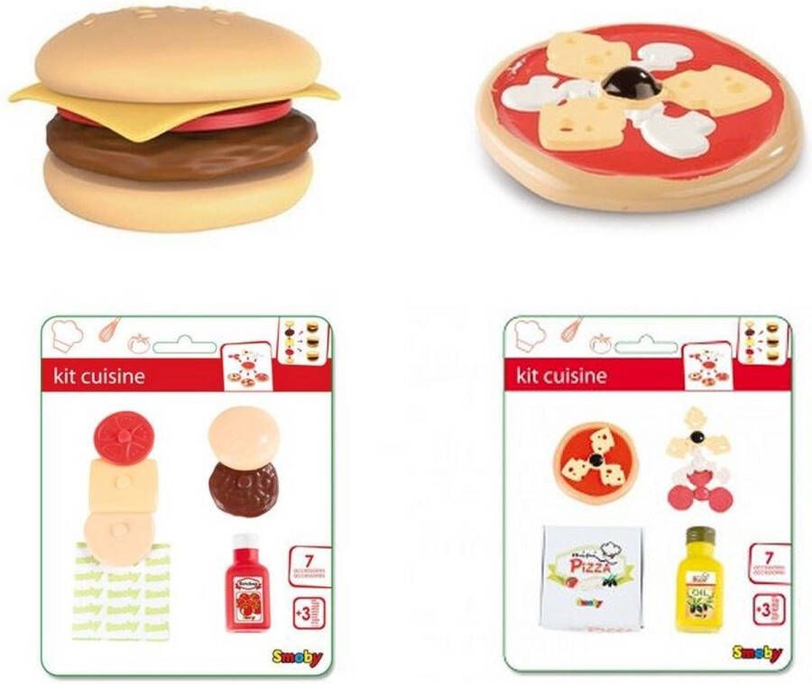 SMOBY Pizza Hamburger Set Assorti