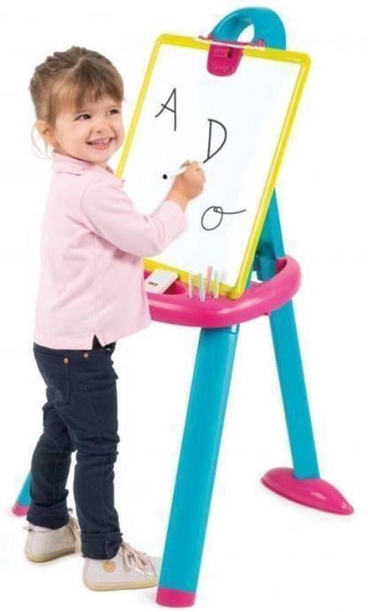 SMOBY Krijtbord Roze inclusief accessoires