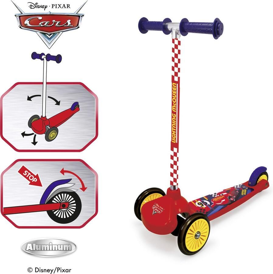 SMOBY Cars Twist scooter Step Vanaf 3 jaar Tot 20kg