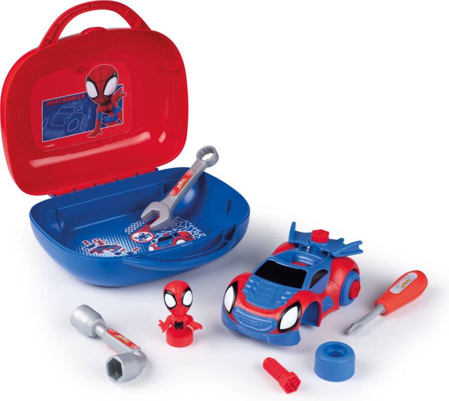 Smoby Spidey DIY-gereedschapskoffer voor kinderen 13 accessoires Vanaf 3 jaar