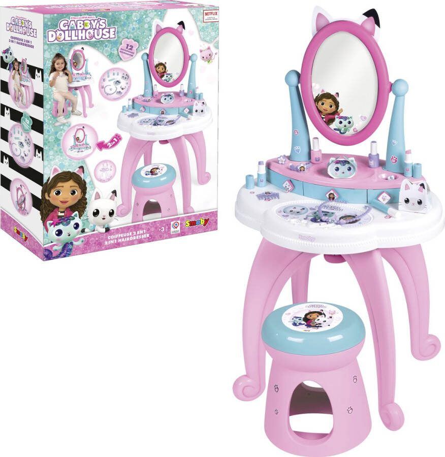 SMOBY Universal Gabby's Dollhouse Dressing Table Kaptafel Vanaf 3 jaar