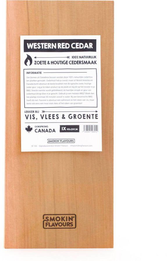 Smokin' Flavours Cederhouten Plank 45x20cm