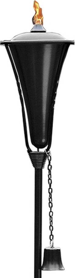 Smulders Deco Luxe tuinfakkel verstelbaar 85 115 cm zwart staal (35 uur)