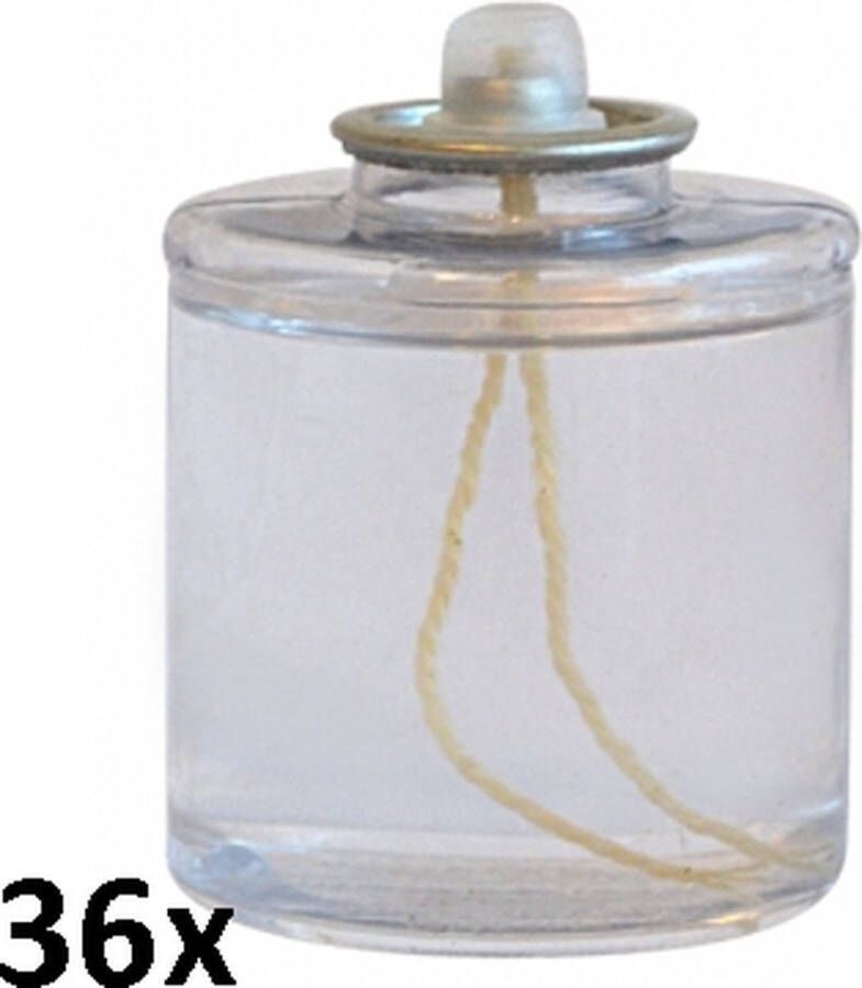 SmuldersDeco 36 stuks liquid wax olielamp kaarsen 67 58(43 uur )