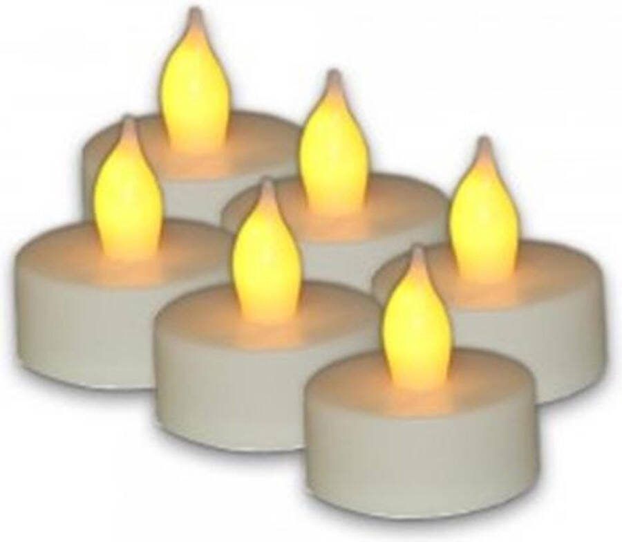SmuldersDeco 48 stuks Led theelichtjes witte kleur met batterij