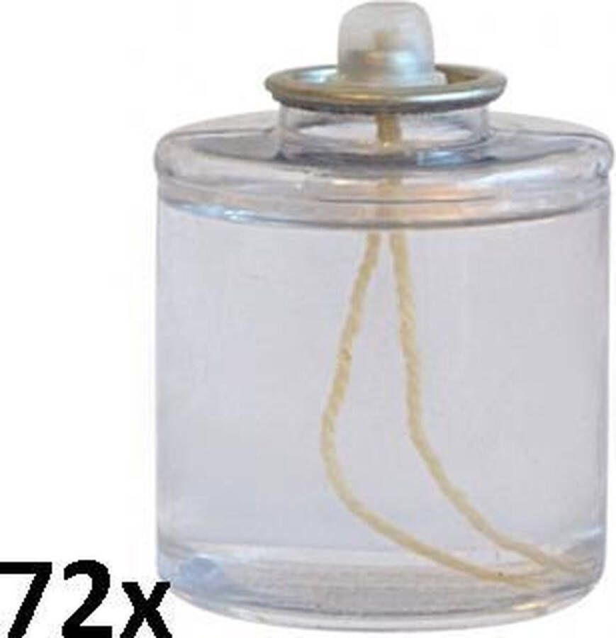 SmuldersDeco 72 stuks liquid wax olielamp kaarsen 60 51(24 uur )