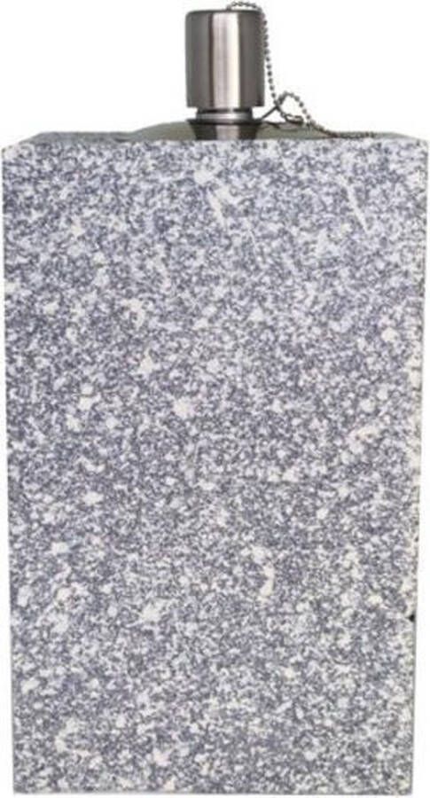 Smulders Deco Betonlook terrazzo tuinfakkel tafel- en terras model rechthoekig 205 100 100 (8 uur) Kunststof met rvs reservoir