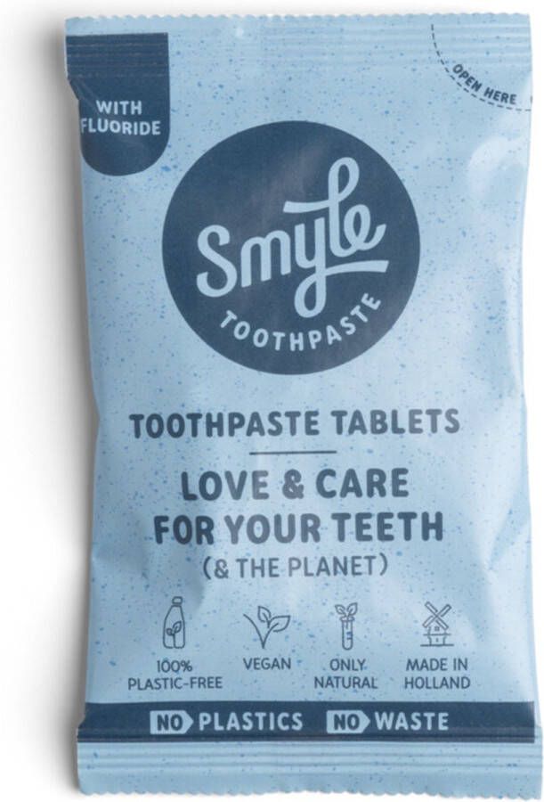 Smyle 3x Tandpasta Tabs Navulling met Fluoride 65 stuks
