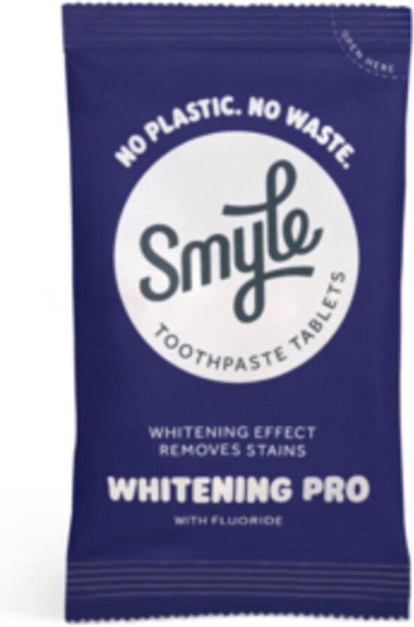 Smyle Tandpasta Tabs Navulling Whitening Pro met Fluoride 65 stuks