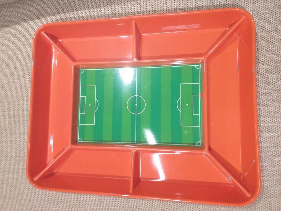 Snack Stadium EK voetbal dienblad serveerschaal hapjesschaal sfeer maker Holland 100% melamine