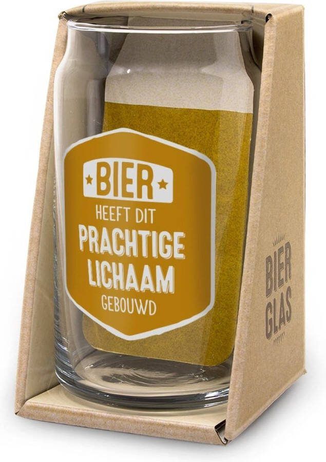 Snoepkado.com Bierglas Drop Lichaam In cadeauverpakking