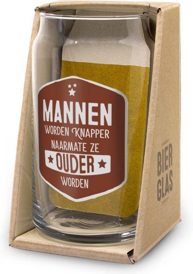Snoepkado.com Bierglas Drop Mannen knapper In cadeauverpakking