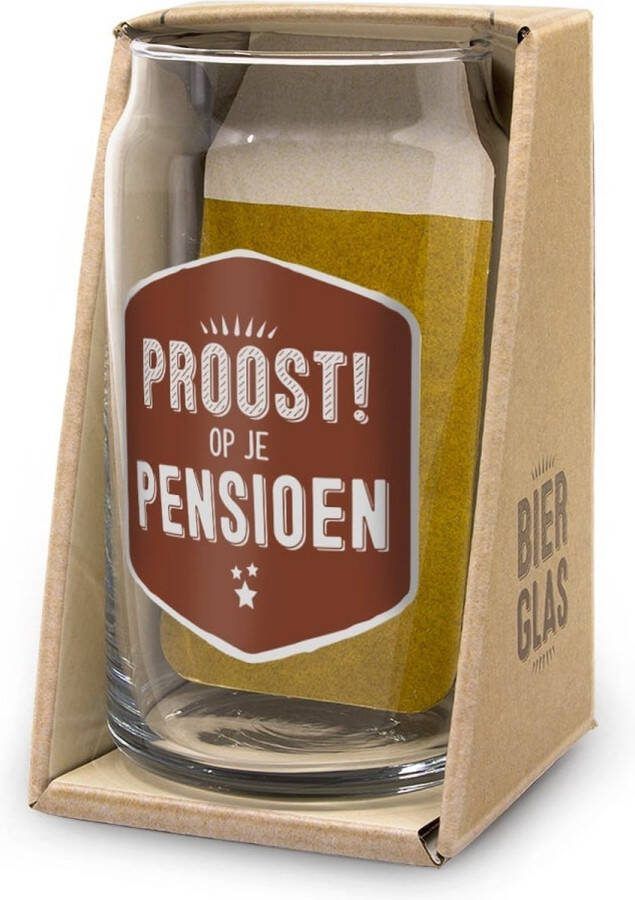 Snoepkado.com Bierglas Drop Pensioen In cadeauverpakking In cadeauverpakking