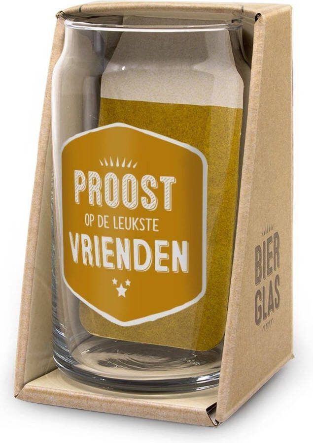 Snoepkado.com Bierglas Drop Vrienden In cadeauverpakking