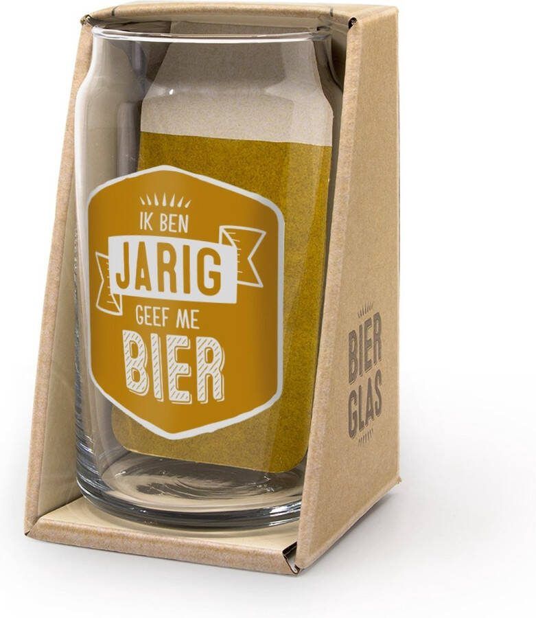 Snoepkado.com Bierglas Snoep Jarig In cadeauverpakking