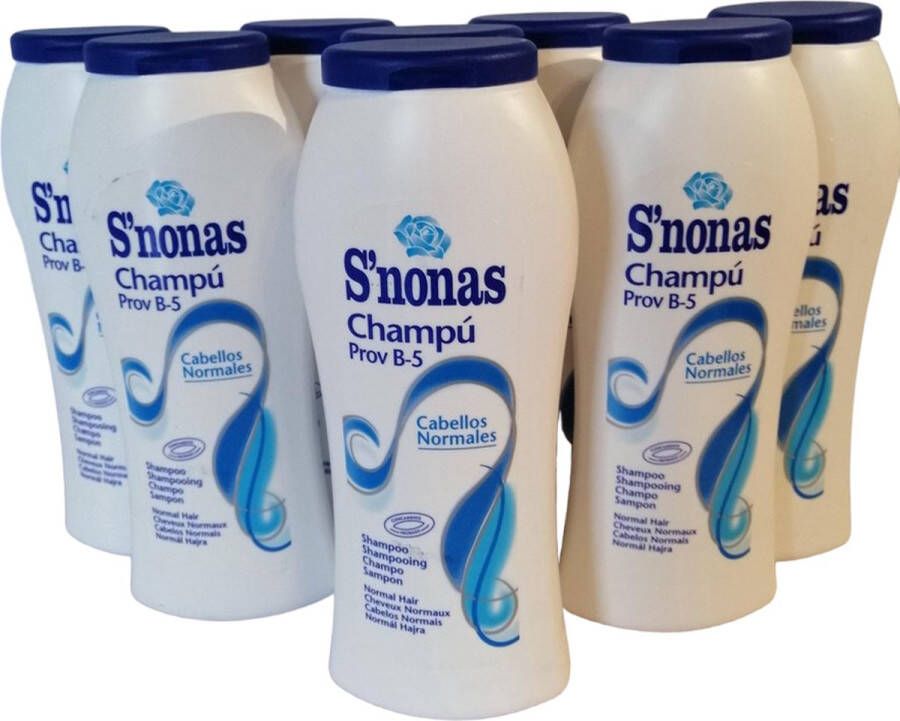 Merkloos S&apos;nonas Shampoo Normaal Haar Provitamine B-5 Voordeelverpakking 6 x 300 ml
