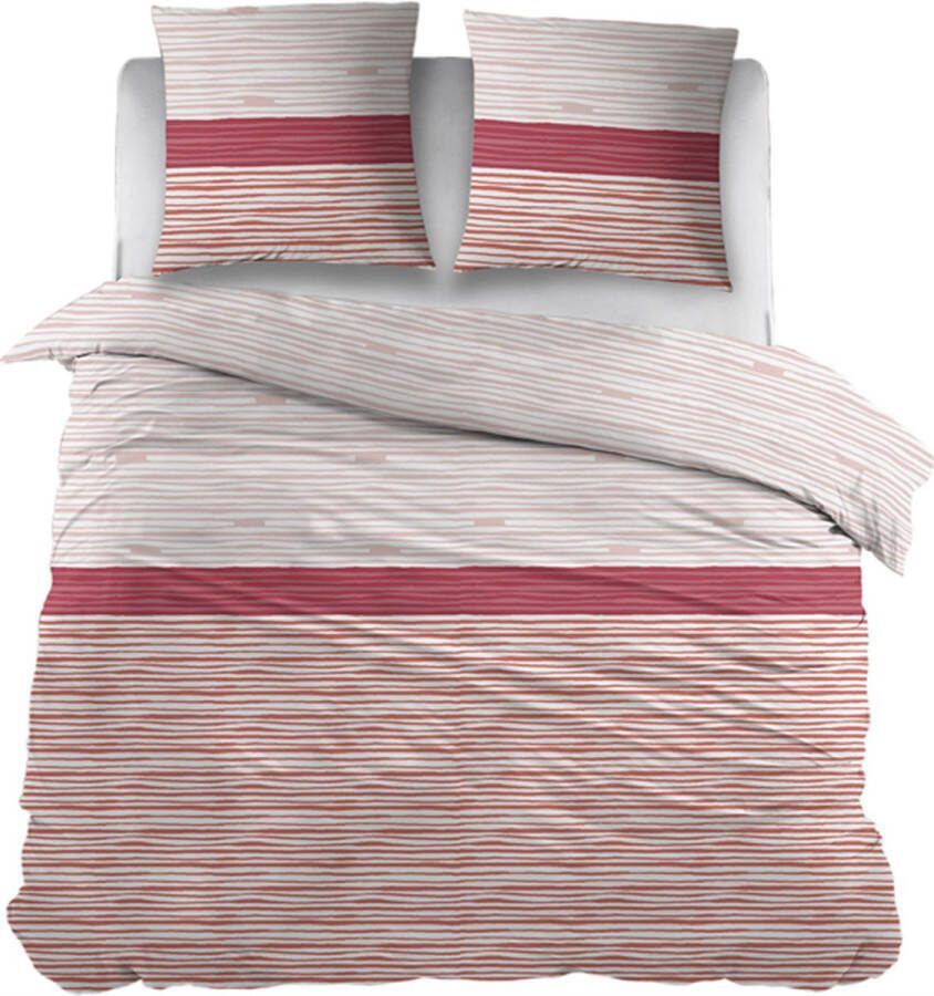 Snoozing Amanda Dekbedovertrek Tweepersoons 200x200 220 cm Rood
